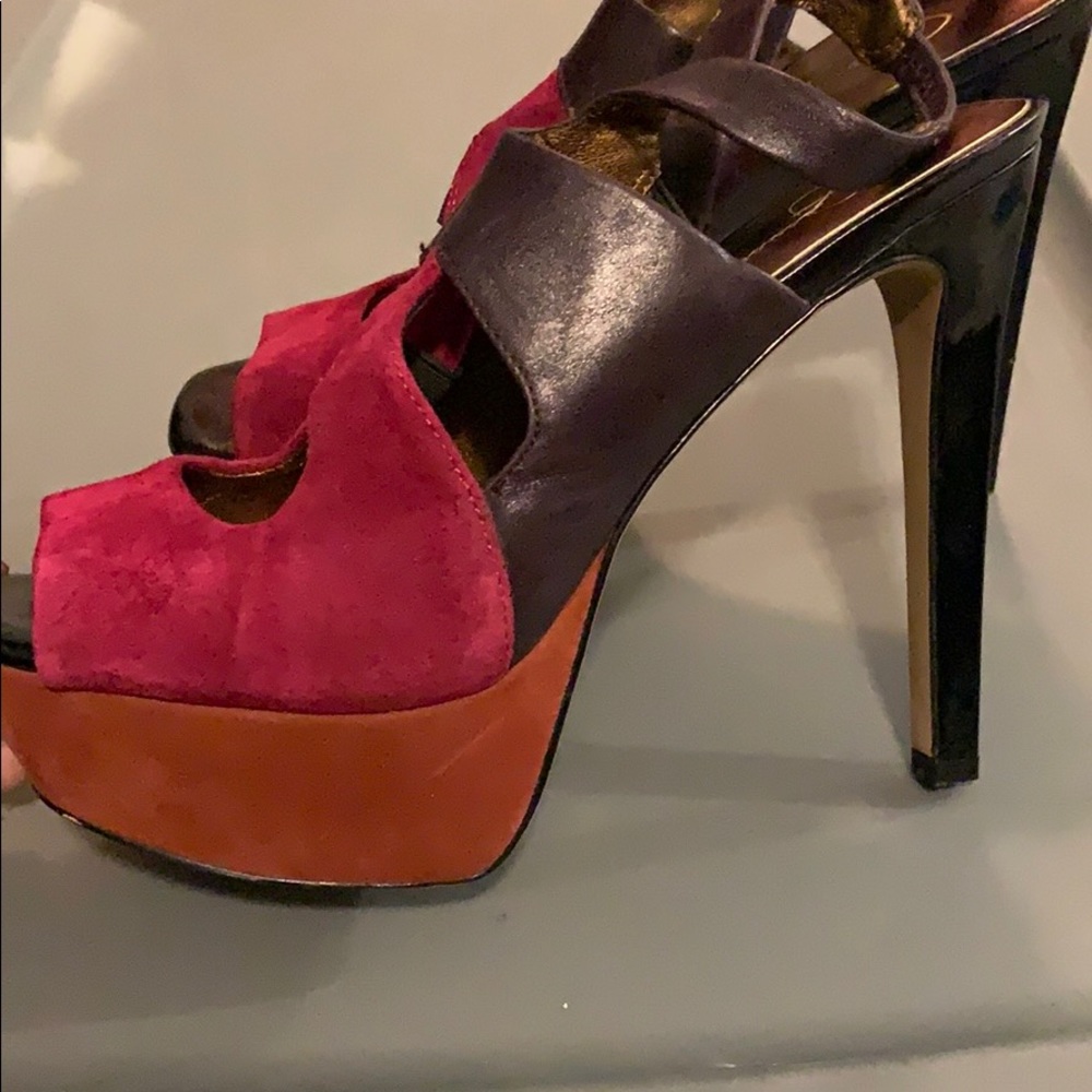 Jessica Simpson Colorblock heels - Picture 5 of 12